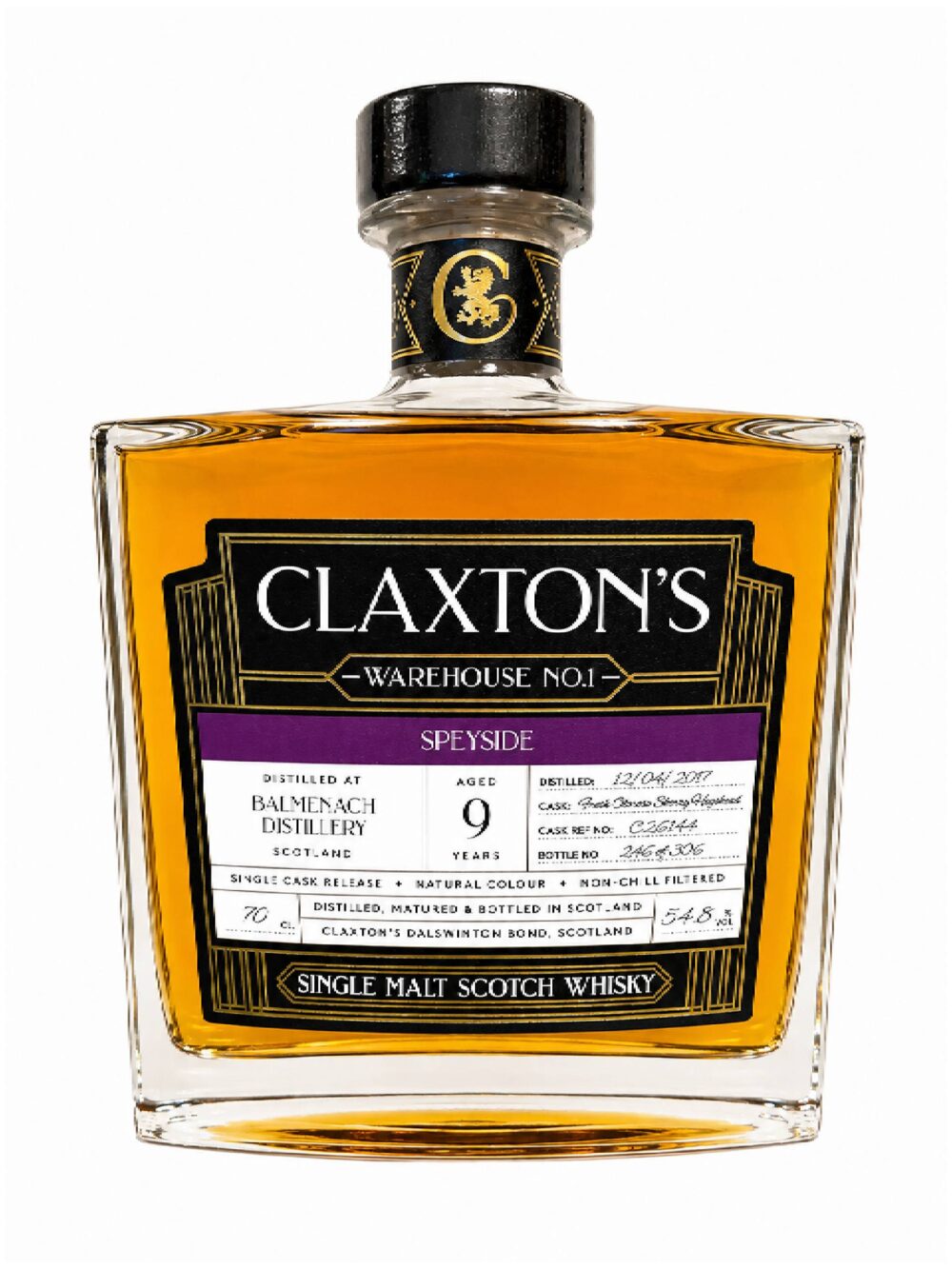 Balmenach 2017/9 yrs - Warehouse No.1 - Claxton's